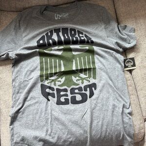 Oktoberfest Graphic Tee - Gray & Olive Men’s Shirt